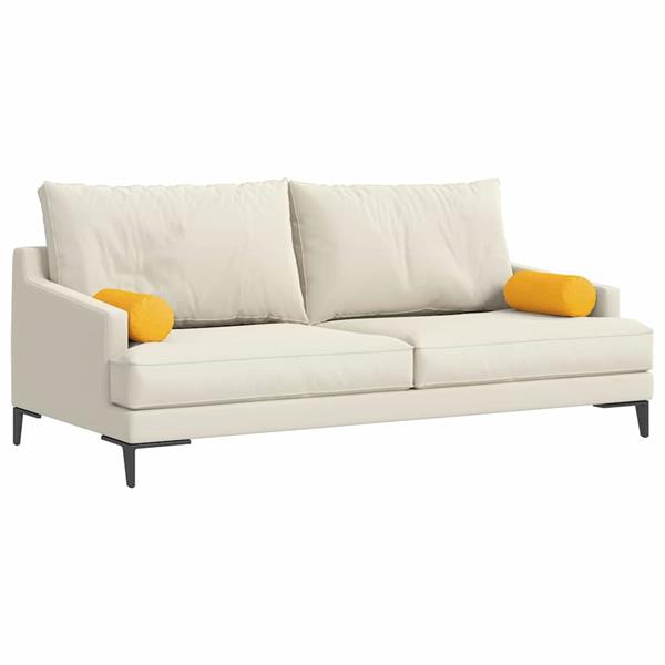Grote foto vidaxl bolster kussens 2 pcs lichtgeel 15 x 40 cm katoen stof huis en inrichting woningdecoratie