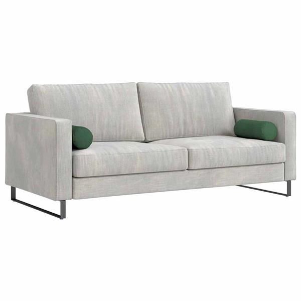 Grote foto vidaxl bolster kussens 2 pcs donkergroen 15 x 40 cm katoen stof huis en inrichting woningdecoratie