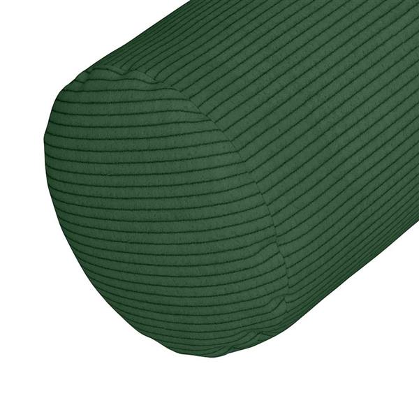 Grote foto vidaxl bolster kussens 2 pcs donkergroen 15 x 40 cm katoen stof huis en inrichting woningdecoratie