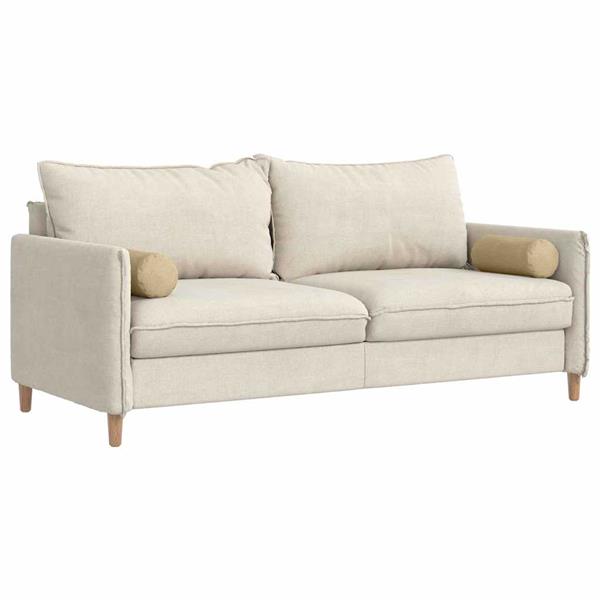 Grote foto vidaxl bolster kussens 2 pcs grijs groen 15 x 40 cm katoen stof huis en inrichting woningdecoratie