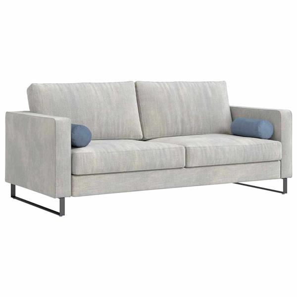Grote foto vidaxl bolster kussens 2 pcs blauw 15 x 40 cm katoen stof huis en inrichting woningdecoratie