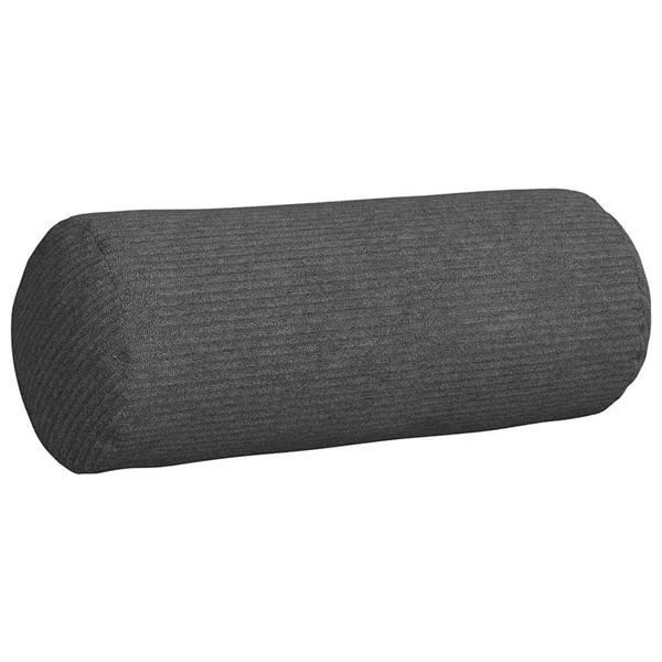Grote foto vidaxl bolster kussens 2 pcs donkergrijs 15 x 40 cm katoen stof huis en inrichting woningdecoratie
