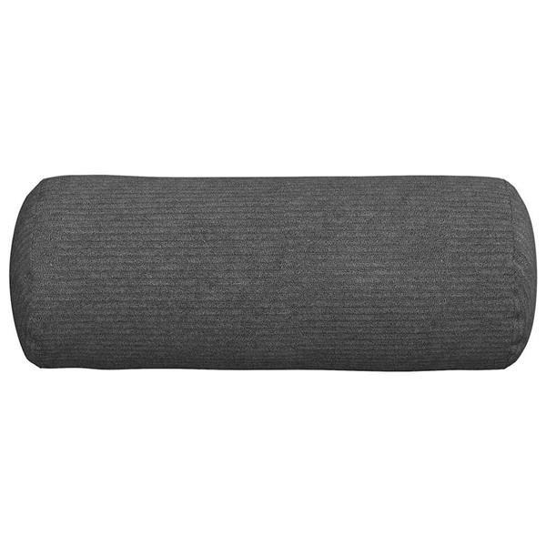 Grote foto vidaxl bolster kussens 2 pcs donkergrijs 15 x 40 cm katoen stof huis en inrichting woningdecoratie