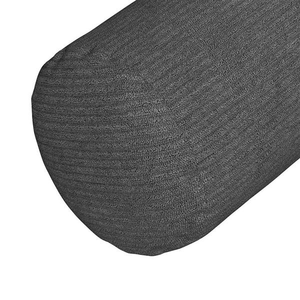 Grote foto vidaxl bolster kussens 2 pcs donkergrijs 15 x 40 cm katoen stof huis en inrichting woningdecoratie