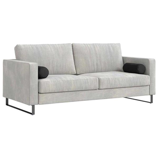 Grote foto vidaxl bolster kussens 2 pcs zwart 15 x 40 cm microvezel stof huis en inrichting woningdecoratie
