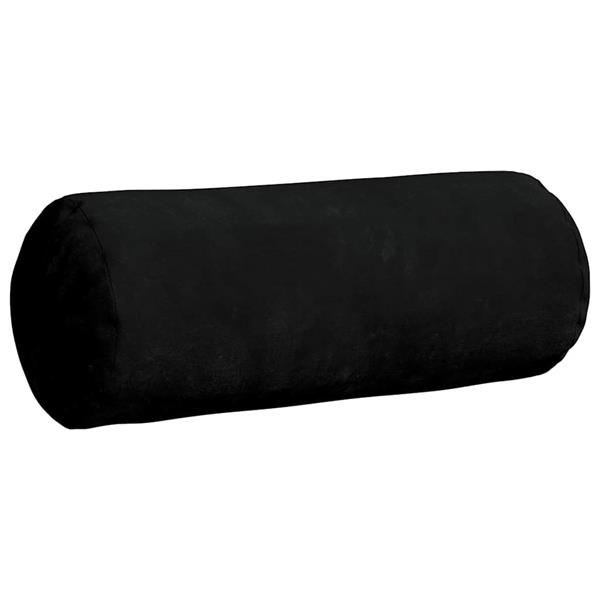 Grote foto vidaxl bolster kussens 2 pcs zwart 15 x 40 cm microvezel stof huis en inrichting woningdecoratie