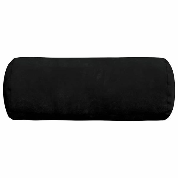 Grote foto vidaxl bolster kussens 2 pcs zwart 15 x 40 cm microvezel stof huis en inrichting woningdecoratie