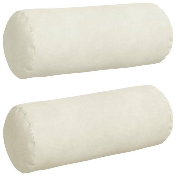 Grote foto vidaxl bolster kussens 2 pcs cr me 15 x 40 cm katoen stof huis en inrichting woningdecoratie