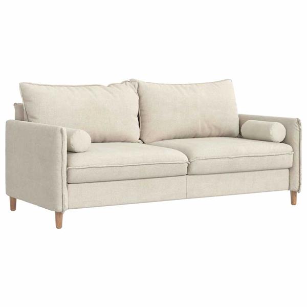 Grote foto vidaxl bolster kussens 2 pcs cr me 15 x 40 cm katoen stof huis en inrichting woningdecoratie