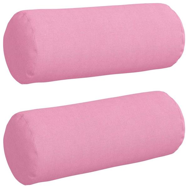 Grote foto vidaxl bolster kussens 2 pcs roze 15 x 40 cm stof huis en inrichting woningdecoratie