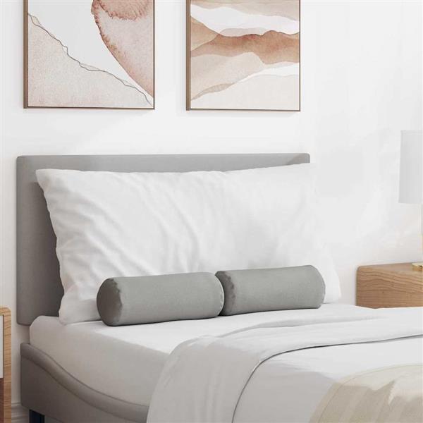 Grote foto vidaxl bolster kussens 2 pcs wolkengrijs 15 x 40 cm stof huis en inrichting woningdecoratie