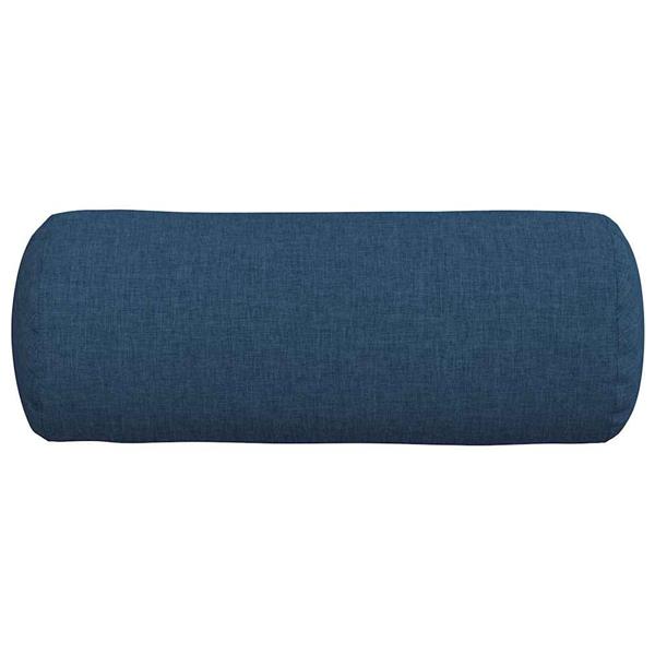 Grote foto vidaxl bolster kussens 2 pcs blauw 15 x 40 cm stof huis en inrichting woningdecoratie