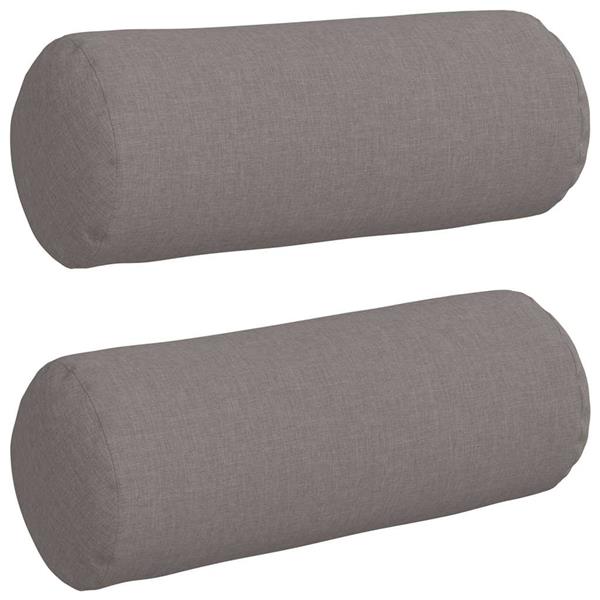 Grote foto vidaxl bolster kussens 2 pcs taupe 15 x 40 cm stof huis en inrichting woningdecoratie