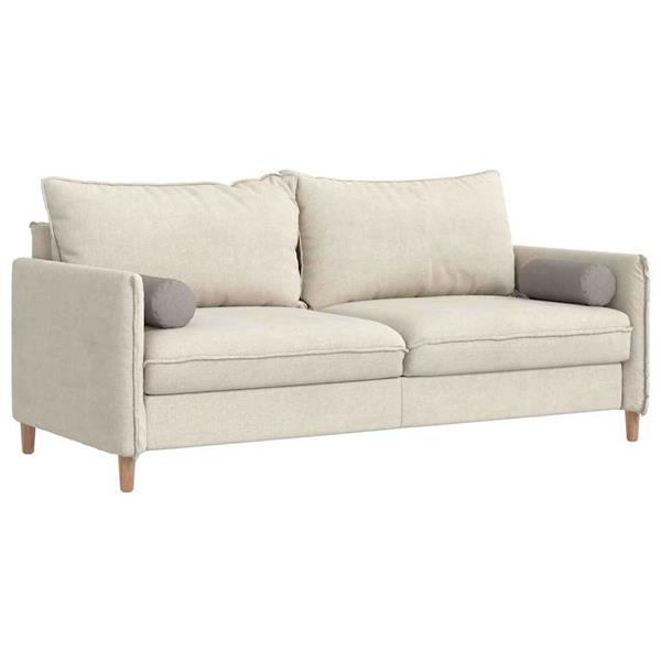 Grote foto vidaxl bolster kussens 2 pcs taupe 15 x 40 cm stof huis en inrichting woningdecoratie