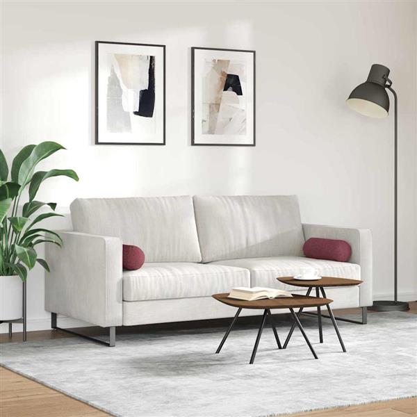 Grote foto vidaxl bolster kussens 2 pcs wijnrood 15 x 40 cm stof huis en inrichting woningdecoratie