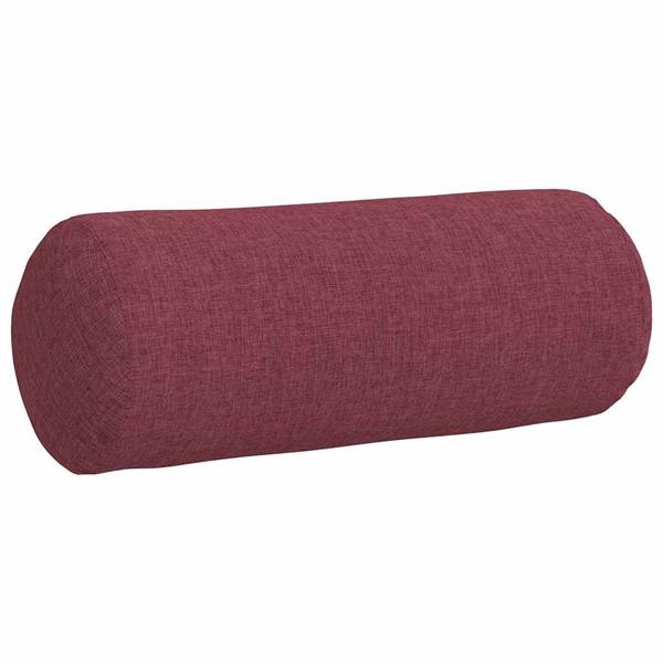 Grote foto vidaxl bolster kussens 2 pcs wijnrood 15 x 40 cm stof huis en inrichting woningdecoratie