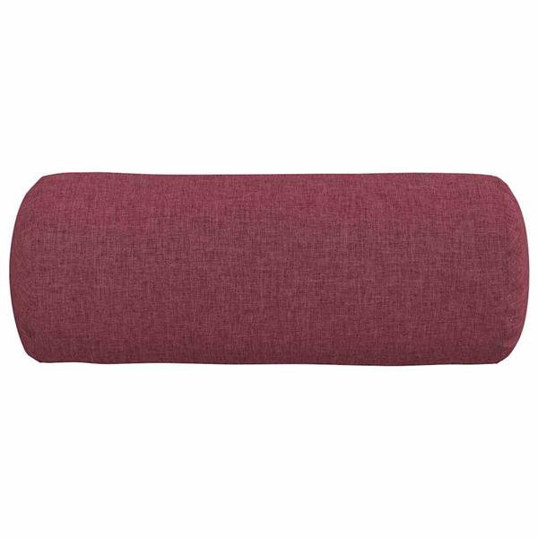 Grote foto vidaxl bolster kussens 2 pcs wijnrood 15 x 40 cm stof huis en inrichting woningdecoratie