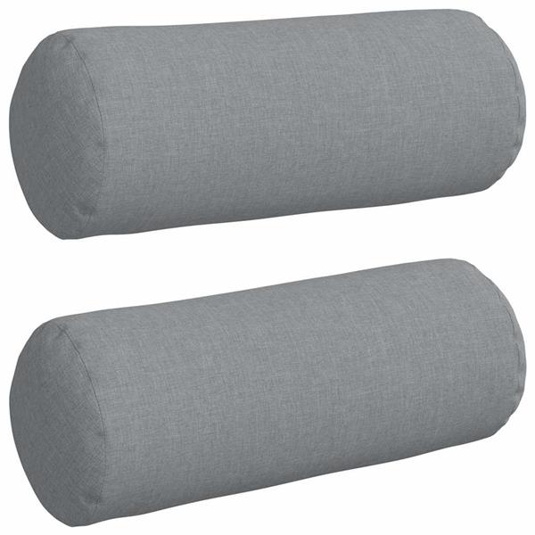 Grote foto vidaxl bolster kussens 2 pcs lichtgrijs 15 x 40 cm stof huis en inrichting woningdecoratie