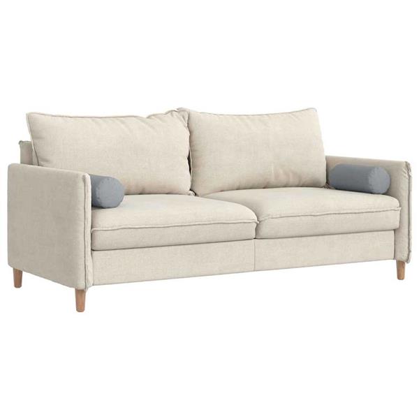 Grote foto vidaxl bolster kussens 2 pcs lichtgrijs 15 x 40 cm stof huis en inrichting woningdecoratie