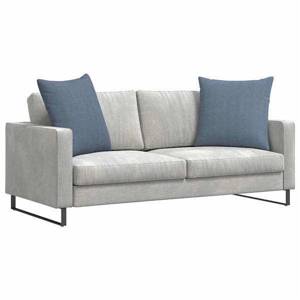 Grote foto vidaxl sofa kussens 2 pcs blauw 80 x 80 cm katoen stof huis en inrichting woningdecoratie