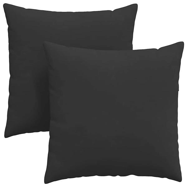 Grote foto vidaxl sofa kussens 2 pcs zwart 80 x 80 cm stof huis en inrichting woningdecoratie