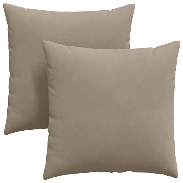 Grote foto vidaxl sofa kussens 2 pcs taupe 80 x 80 cm stof huis en inrichting woningdecoratie