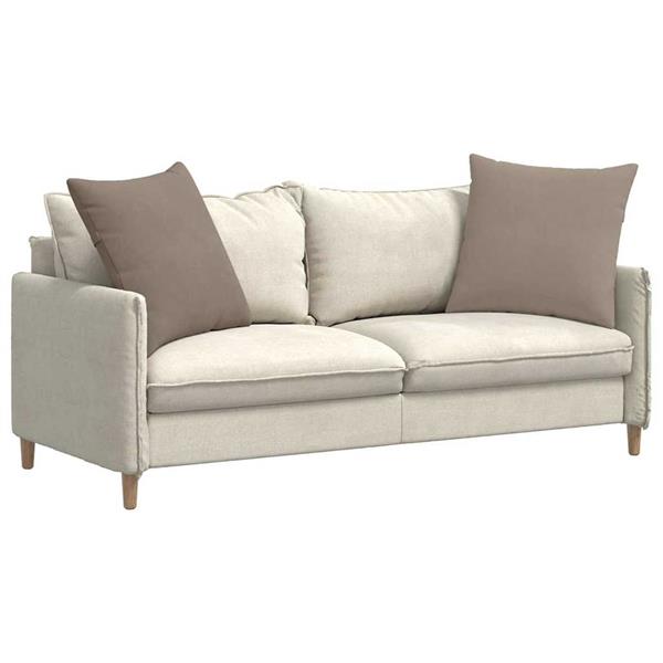 Grote foto vidaxl sofa kussens 2 pcs taupe 80 x 80 cm stof huis en inrichting woningdecoratie