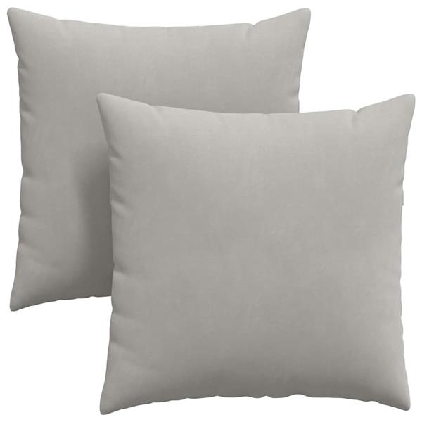 Grote foto vidaxl sofa kussens 2 pcs lichtgrijs 80 x 80 cm stof huis en inrichting woningdecoratie