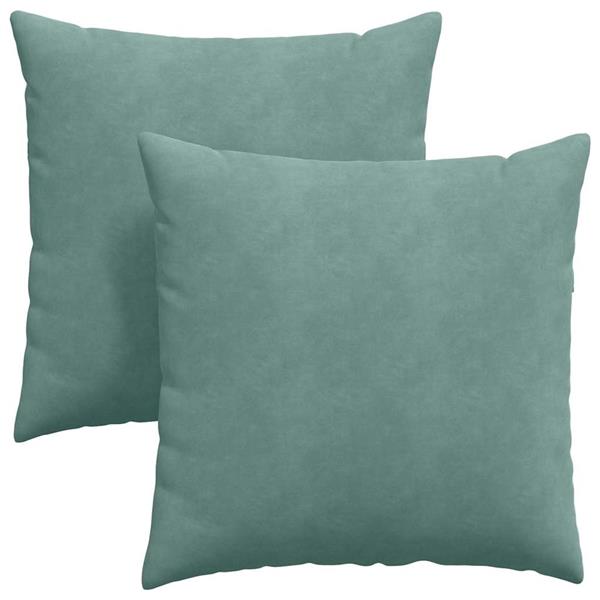 Grote foto vidaxl sofa kussens 2 pcs zeegroen 80 x 80 cm katoen stof huis en inrichting woningdecoratie