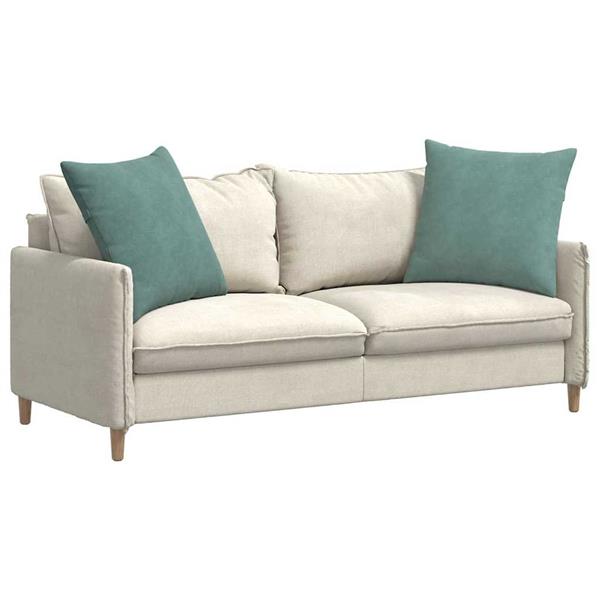 Grote foto vidaxl sofa kussens 2 pcs zeegroen 80 x 80 cm katoen stof huis en inrichting woningdecoratie