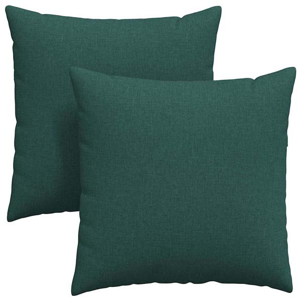 Grote foto vidaxl sofa kussens 2 pcs donkergroen 80 x 80 cm stof huis en inrichting woningdecoratie
