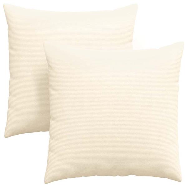 Grote foto vidaxl sofa kussens 2 pcs cr me 60 x 60 cm katoen stof huis en inrichting woningdecoratie