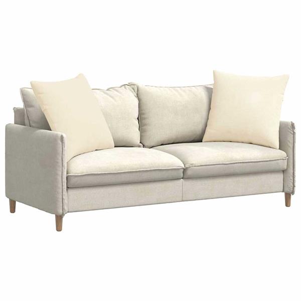 Grote foto vidaxl sofa kussens 2 pcs cr me 60 x 60 cm katoen stof huis en inrichting woningdecoratie