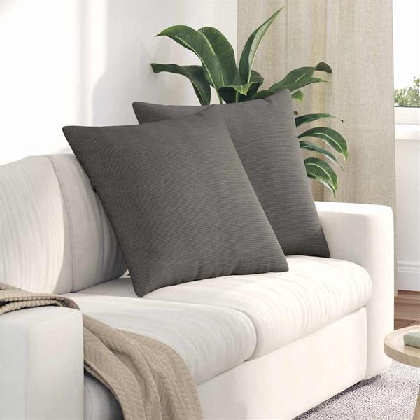 Grote foto vidaxl sofa kussens 2 pcs lichtgrijs 60 x 60 cm katoen stof huis en inrichting woningdecoratie