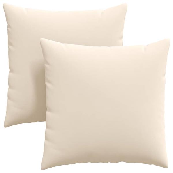 Grote foto vidaxl sofa kussens 2 pcs beige 60 x 60 cm stof huis en inrichting woningdecoratie