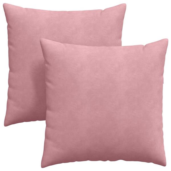 Grote foto vidaxl sofa kussens 2 pcs roze 60 x 60 cm katoen stof huis en inrichting woningdecoratie