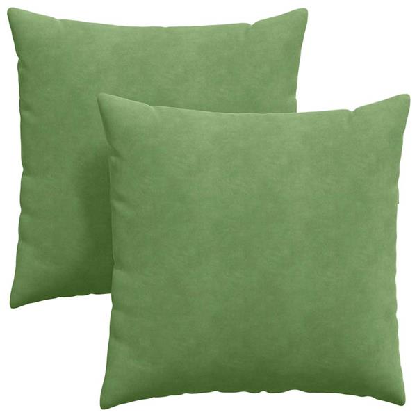 Grote foto vidaxl sofa kussens 2 pcs lichtgroen 60 x 60 cm katoen stof huis en inrichting woningdecoratie