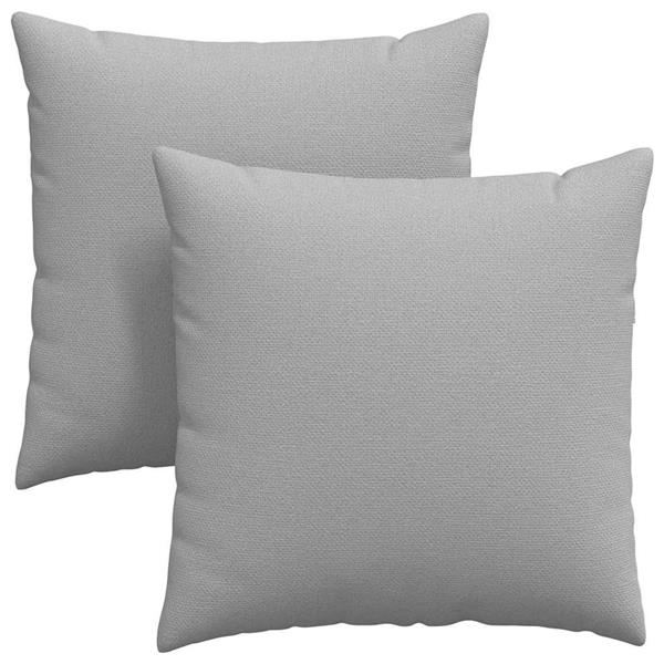 Grote foto vidaxl sofa kussens 2 pcs grijs 60 x 60 cm stof huis en inrichting woningdecoratie
