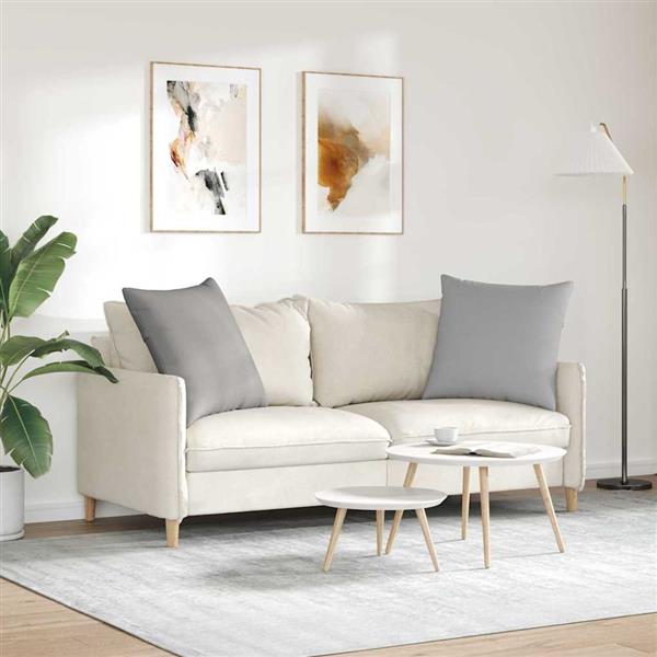 Grote foto vidaxl sofa kussens 2 pcs grijs 60 x 60 cm stof huis en inrichting woningdecoratie