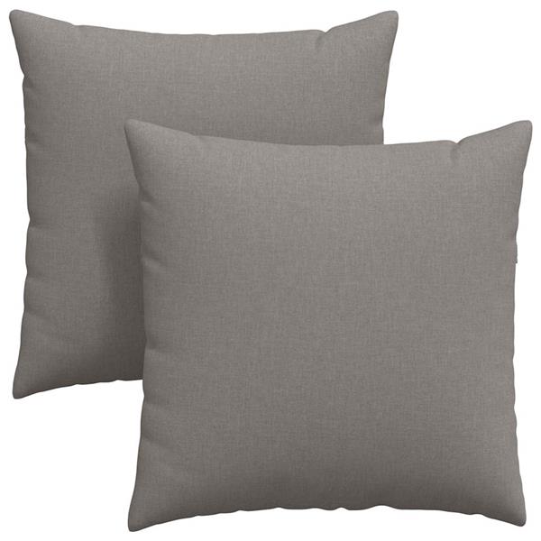 Grote foto vidaxl sofa kussens 2 pcs taupe 60 x 60 cm stof huis en inrichting woningdecoratie