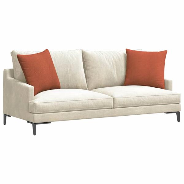 Grote foto vidaxl sofa kussens 2 pcs rood oranje 50 x 50 cm katoen stof huis en inrichting woningdecoratie
