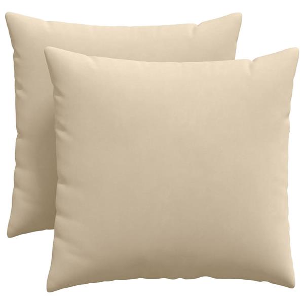 Grote foto vidaxl sofa kussens 2 pcs cr me 50 x 50 cm stof huis en inrichting woningdecoratie
