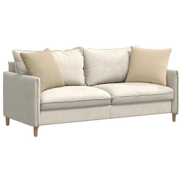 Grote foto vidaxl sofa kussens 2 pcs cr me 50 x 50 cm stof huis en inrichting woningdecoratie
