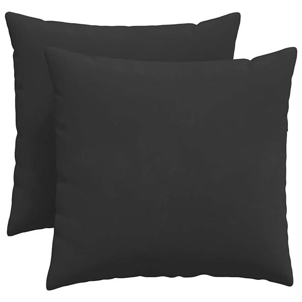 Grote foto vidaxl sofa kussens 2 pcs zwart 50 x 50 cm stof huis en inrichting woningdecoratie