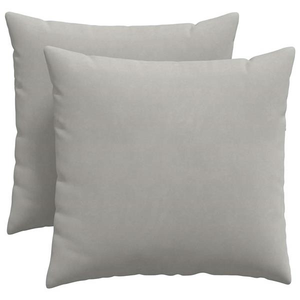 Grote foto vidaxl sofa kussens 2 pcs lichtgrijs 50 x 50 cm stof huis en inrichting woningdecoratie