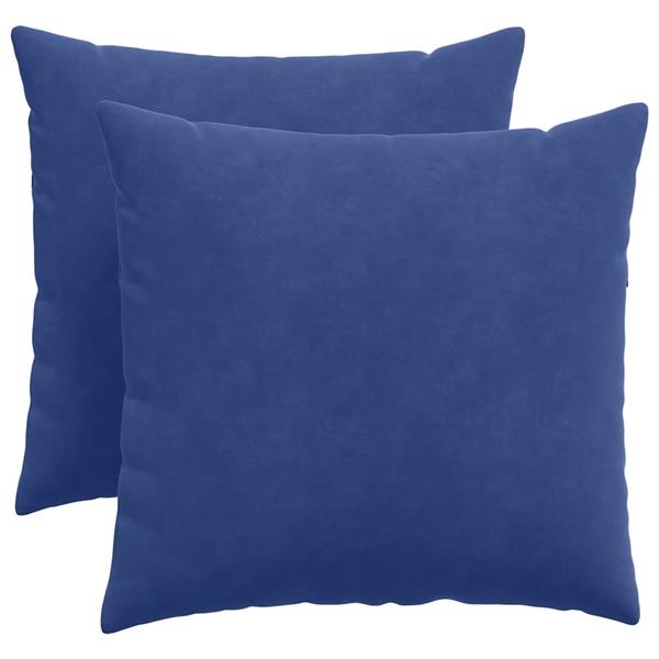 Grote foto vidaxl sofa kussens 2 pcs politieblauw 50 x 50 cm katoen stof huis en inrichting woningdecoratie
