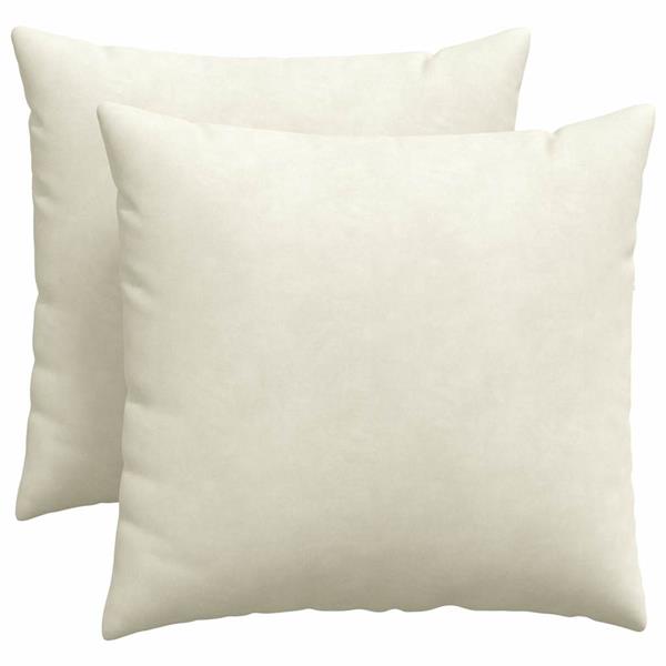 Grote foto vidaxl sofa kussens 2 pcs cr me 50 x 50 cm katoen stof huis en inrichting woningdecoratie