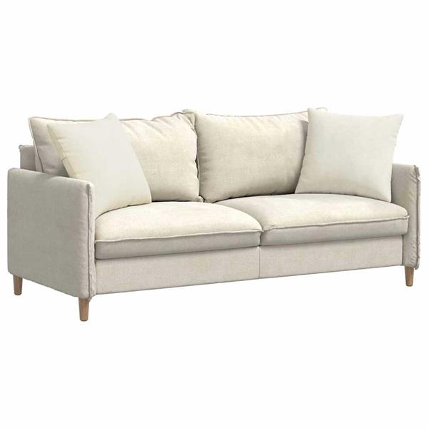 Grote foto vidaxl sofa kussens 2 pcs cr me 50 x 50 cm katoen stof huis en inrichting woningdecoratie