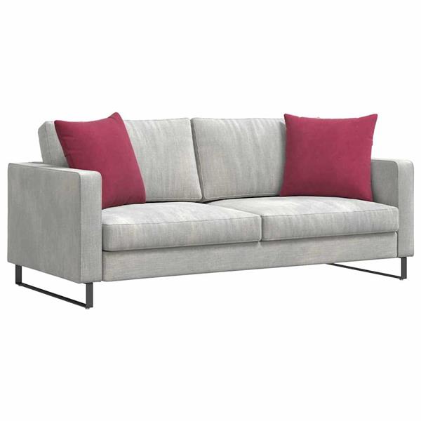 Grote foto vidaxl sofa kussens 2 pcs wijnrood 50 x 50 cm katoen stof huis en inrichting woningdecoratie