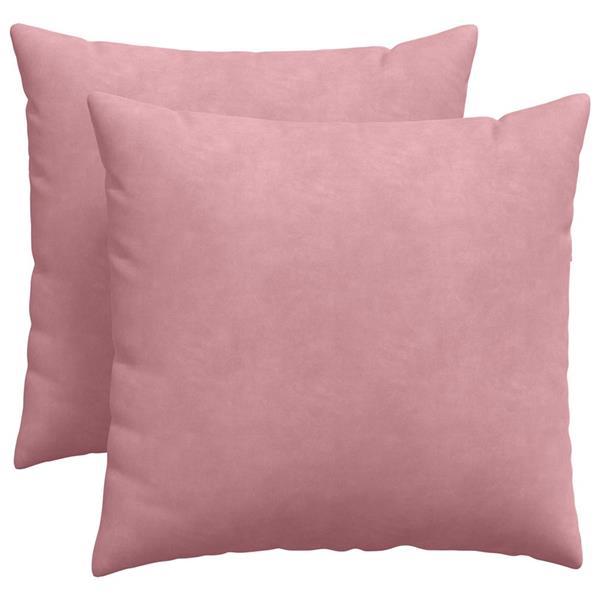 Grote foto vidaxl sofa kussens 2 pcs roze 50 x 50 cm katoen stof huis en inrichting woningdecoratie